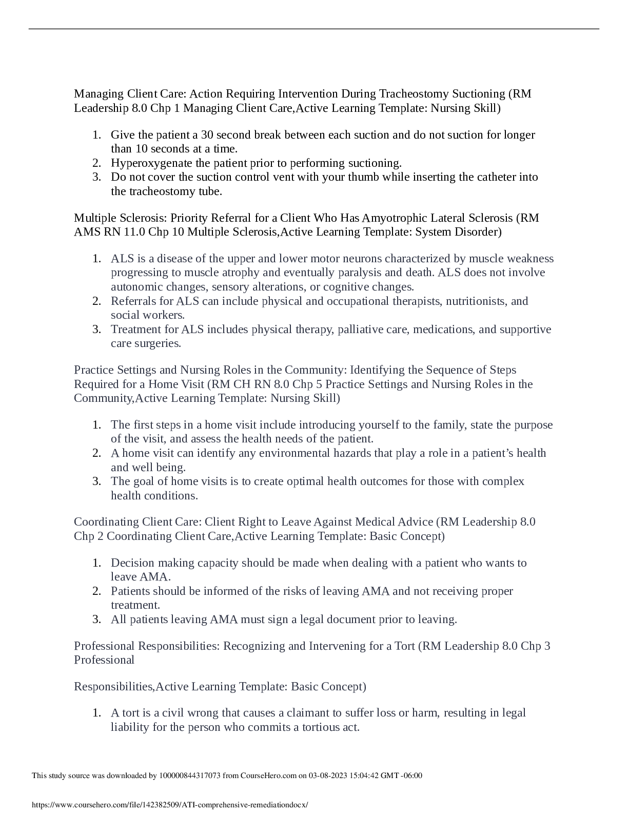 Preview of ATI comprehensive remediation